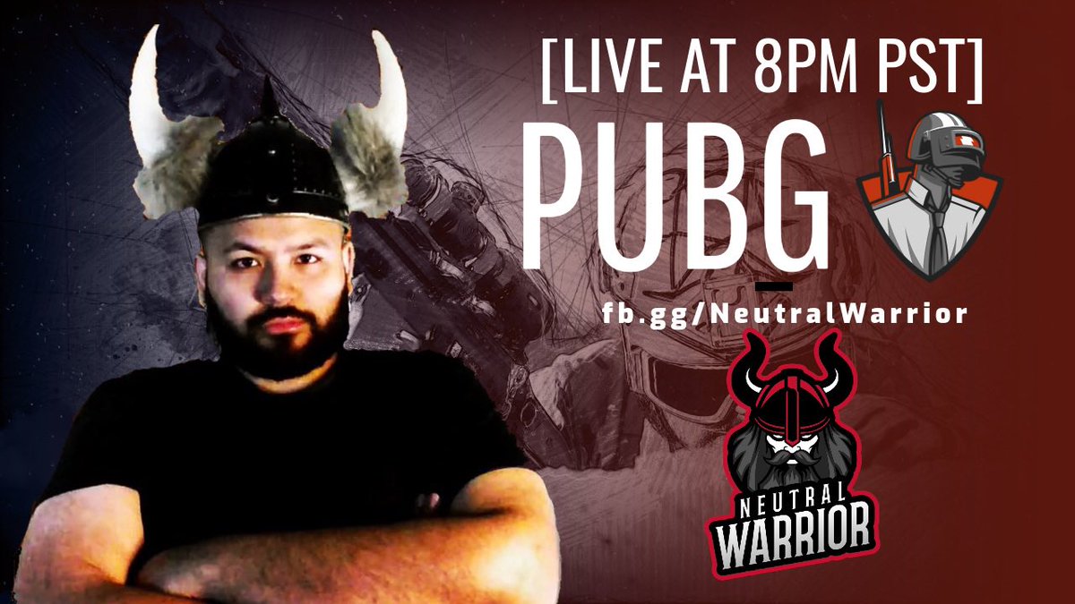NeutralWarriorX's tweet photo. So darn proud to announce that I’ll be working with @StackUpDotOrg to bring you guys a Veteran Day’s Charity stream exclusively on @FacebookGaming TODAY at 8pm PST! Playing some PUBG to honor our heroes, it’d be a pleasure to have you there! #CallToArmsFive #C2A5 #VeteransDay2020 https://t.co/4xfwoM3LgC