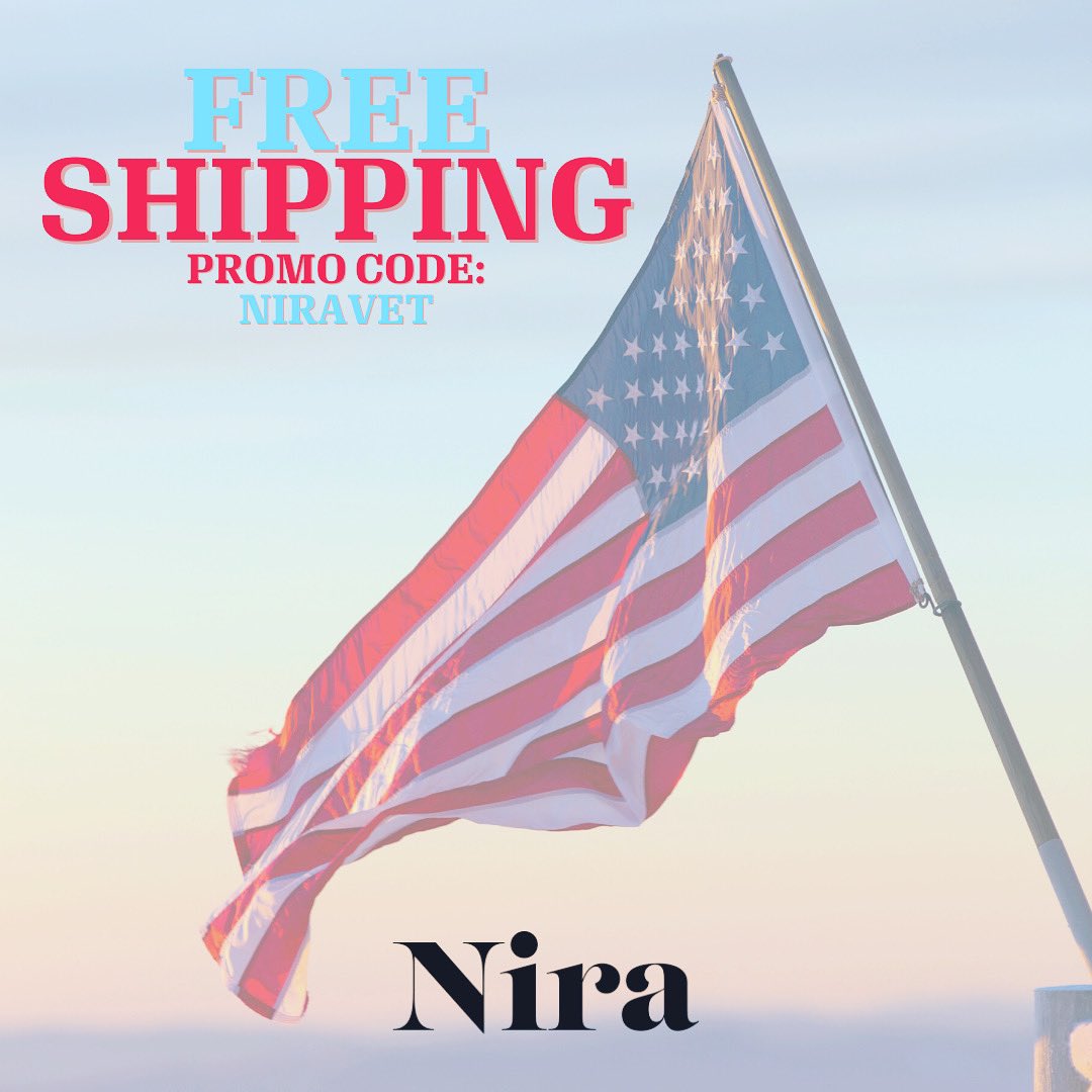 NiraCBD's tweet photo. In honor of Veterans Day, we’re saluting members of our Armed Forces with free shipping on all online orders with the code NIRAVET. Shop all products now using the link below! 🇺🇸 https://t.co/aLQ8Z5CIs3 https://t.co/iHRdPhe1e3