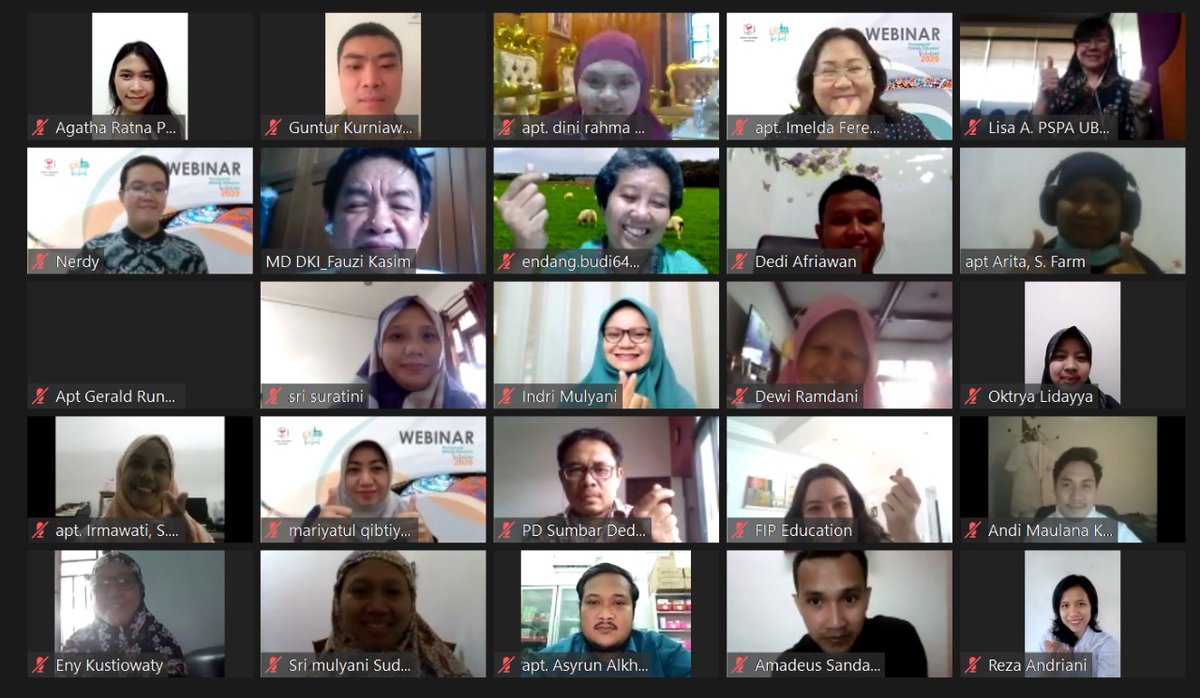 FIP_org's tweet photo. Last week, 60+ Indonesian #pharmacists successfully completed the 1st FIP Train the Trainers programme on workforce development: “From early career training to advanced practice: Developing training for career advancement in #pharmacy”. Congratulations! #TransformingPharmacy https://t.co/gDqHI7gVd3