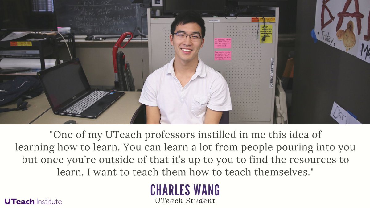 uteachinstitute's tweet image. UTeach Austin alumnus Charles Wang teaches AP Computer Science Principles and more at Clear Springs HS in League City, TX. He has also won grants to help students program and pilot drones and for PBI projects using Raspberry Pi. #humansofuteach #uteachnation #wherearetheynow