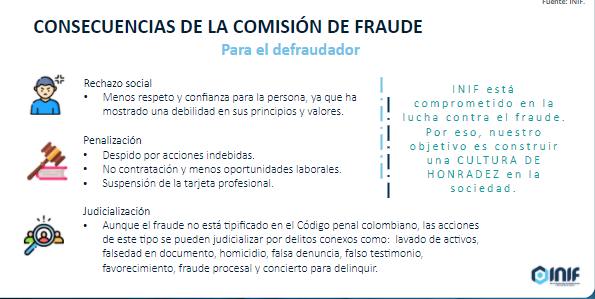 Sas_Colombia's tweet photo. "@inif_social está comprometido en la lucha contra el fraude. Por eso tiene como objetivo construir una cultura de honradez en la sociedad, simplificando los procesos y transmitiendo el mensaje de la gestión del #fraude" Lina Chacón de @inif_social #SASFraudWeek 💡✍ https://t.co/Gl4iG6KwLk