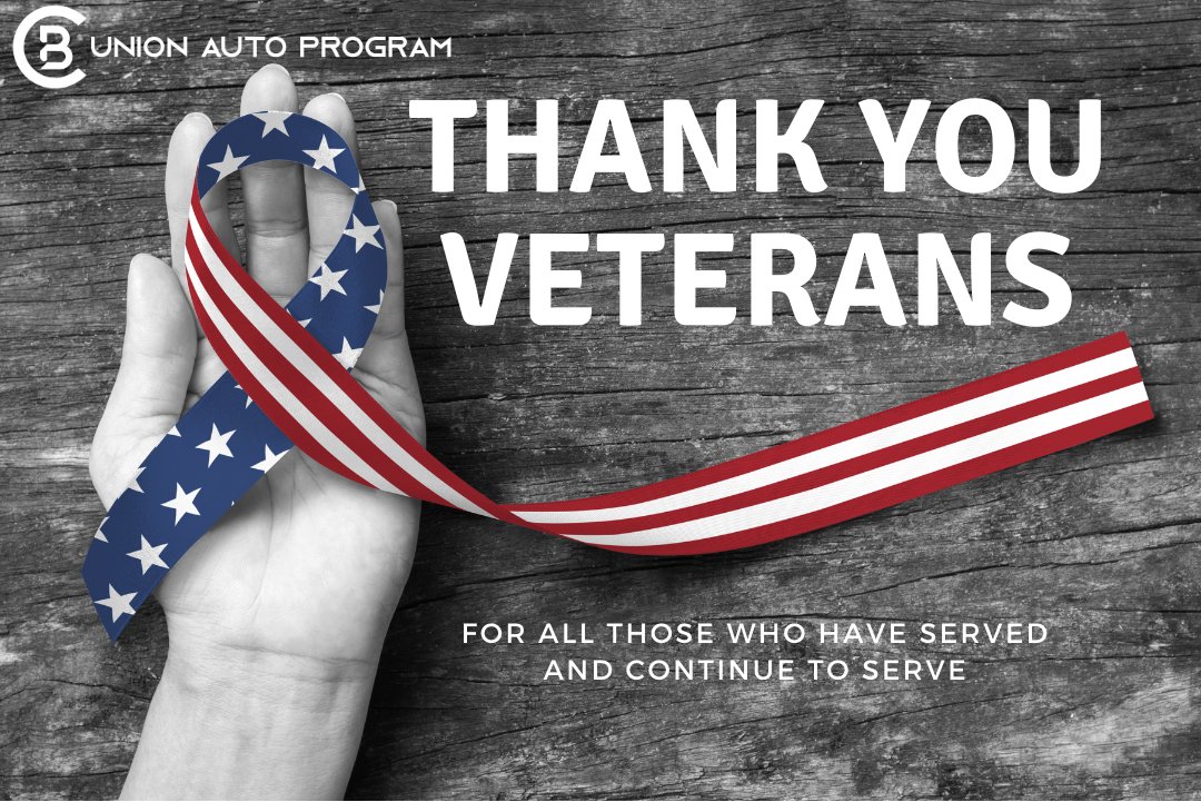 UnionAutoPgrm's tweet photo. Thank you Veterans from the Union Auto Program Team!
#Benefits #UnionStrong #UnionMembers #UnionAutoProgram #VeteransDay #Veterans https://t.co/CXULg5MIIi