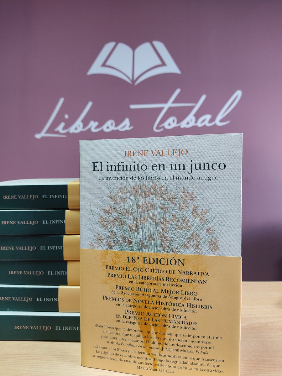 LibrosTobal's tweet image. ENVIANDO VUESTROS PEDIDOS DE EL INFINITO EN UN JUNCO!!
DISFRUTA DEL PREMIO NACIONAL DE ENSAYO 2020
📚Ya a la venta en #LibrosTobal en #Alcalá de Henares

👉También disponible online en librostobal.com

#Irenevallejo #libreriaonline #novedadesliterarias  #libros #leer