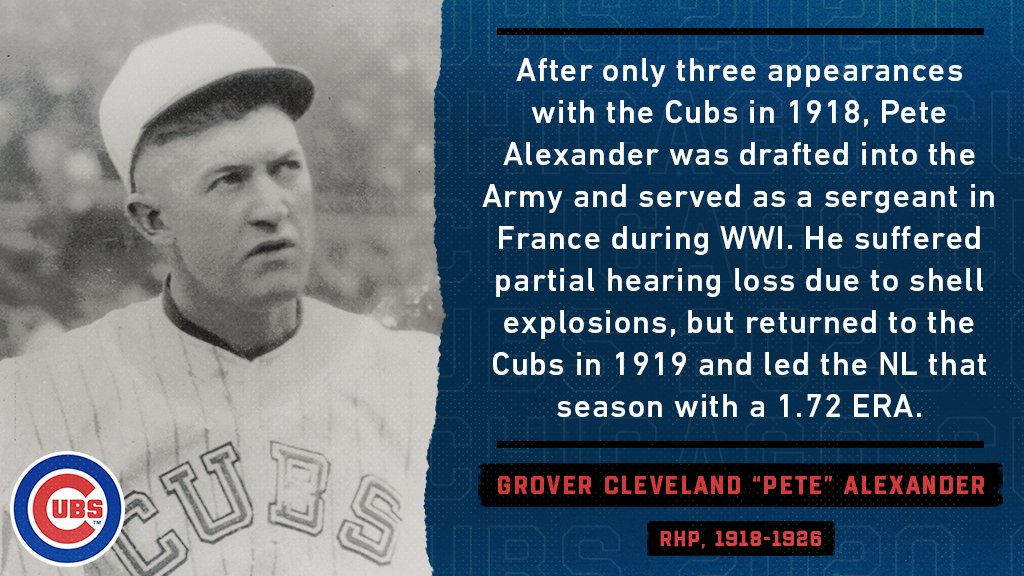 Cubs's tweet photo. We salute all of the men and women who have bravely served our country.

This #VeteransDay, learn about some of the Cubs who answered the call to serve their nation. https://t.co/4A6S1wtthp