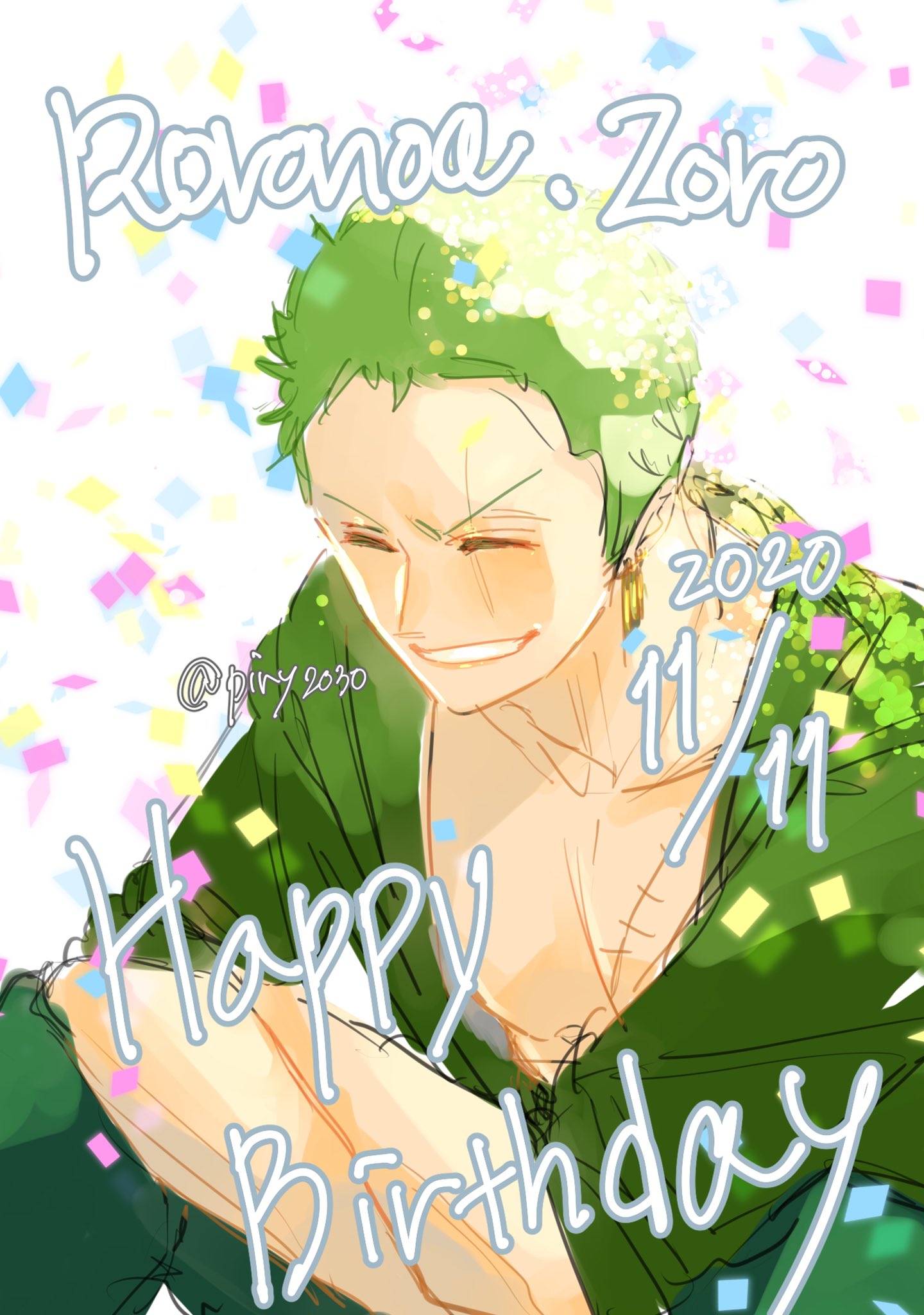 Twitter 上的 ピリィ イラスト投稿低浮上中 改めて ゾロくん誕生日おめでとう 滑り込みセーフ ロロノア ゾロ生誕祭 ロロノア ゾロ誕生祭 ワンピース T Co G3jnzhvdmk Twitter
