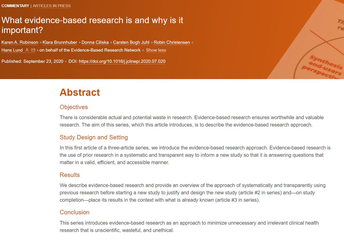 evbres's tweet photo. We are delighted to announce FREE ACCESS to the EBR series in @JClinEpi from the 9th to 24th November, to coincide with #EBRconf2020. Many thanks to @ElsevierConnect for making this possible
https://t.co/kOUdCjYrMB
https://t.co/mhvICxBh3C
https://t.co/Q1Wosgwxgr https://t.co/eVFWgzdIYm