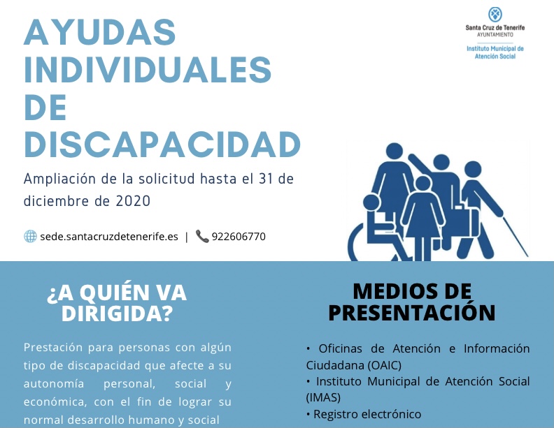 SCBienestarSocial (@cruzsocial) on Twitter photo 🆕El <a href="/santacruz_ayto/">Ayuntamiento de Santa Cruz de Tenerife</a> ha ampliado✅ el período de presentación de la solicitud📝 de ayudas individuales de discapacidad🧑🏻🦽👩🦯 hasta el 31 de diciembre🗓
Infórmate de las condiciones y métodos de presentación🤚🏻 a través de este enlace👇🏻🌐
sede.santacruzdetenerife.es 🆕El <a href="/santacruz_ayto/">Ayuntamiento de Santa Cruz de Tenerife</a> ha ampliado✅ el período de presentación de la solicitud📝 de ayudas individuales de discapacidad🧑🏻🦽👩🦯 hasta el 31 de diciembre🗓
Infórmate de las condiciones y métodos de presentación🤚🏻 a través de este enlace👇🏻🌐
sede.santacruzdetenerife.es
