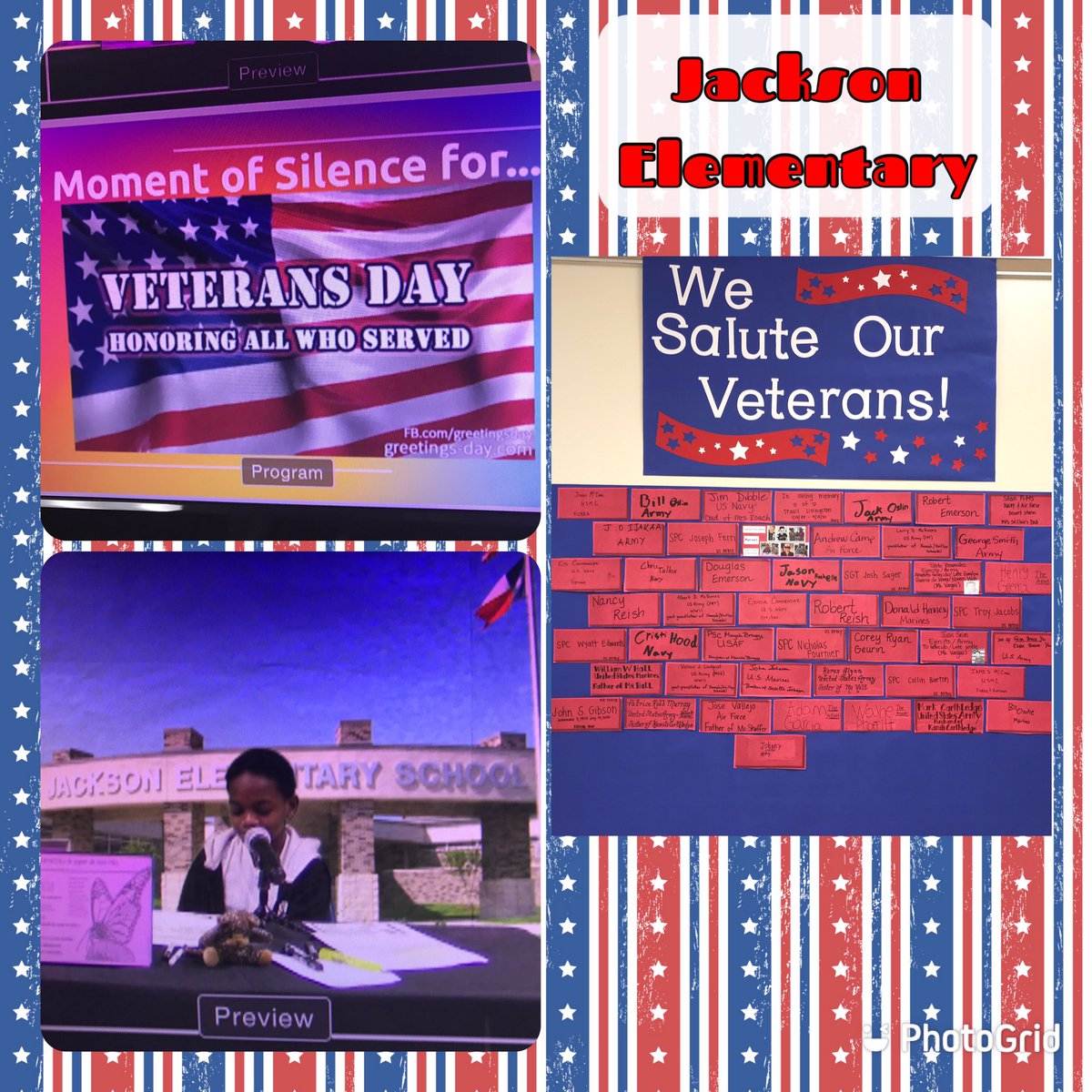 JacksonPlano's tweet image. We celebrate #VeteransDay2020 at Jackson #PISDDedicatedtoCaring
