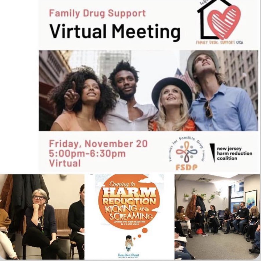 BenLevenson's tweet photo. Don’t forget to SHARE this #VirtualEvent with any family you know seeking support. @ourFSDP will be exploring @deedeestoutHRR’s seminal work, ‘Coming to #HarmReduction Kicking and Screaming!’
There IS another way to support Ppl you love who use(d) drugs!
#HRNow https://t.co/glF5LKiAoV