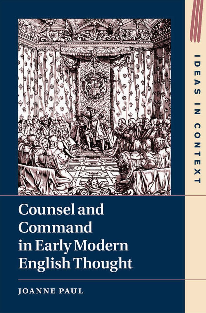 Analyzing writings on political counsel from the end of the Wars of the Roses to the end of the English Civil War, COUNSEL and COMMAND in EARLY MODERN ENGLISH THOUGHT (<a href="/cambUP_History/">Cambridge University Press - History</a>) breaks down the relationship between counsel and sovereignty. 👂👇

newbooksnetwork.com/counsel-and-co…