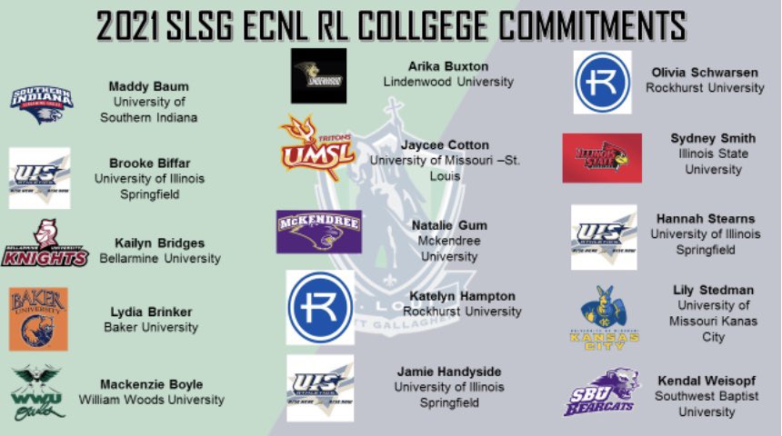 SLSGECNLRLGirls's tweet photo. Congratulations to 2021 SLSG RL players that will be signing there NLI today. We couldn’t be more proud and excited for you to continue your academic and soccer career! #SLSGNATION⚽️ #NationalSigningDay https://t.co/XtiiSza8rY