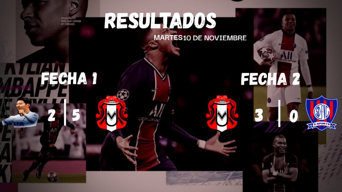 EsportsMarchi's tweet image. RESULTADOS DE NUESTRO DEBUT 
📆 Fecha 1 vs #SonRojo 5-2 ✅
📆Fecha 2 vs #VillaGeSports 3-0 ✅
Pisamos firme en nuestra primera temporada ⁦@IESAFIFAar⁩