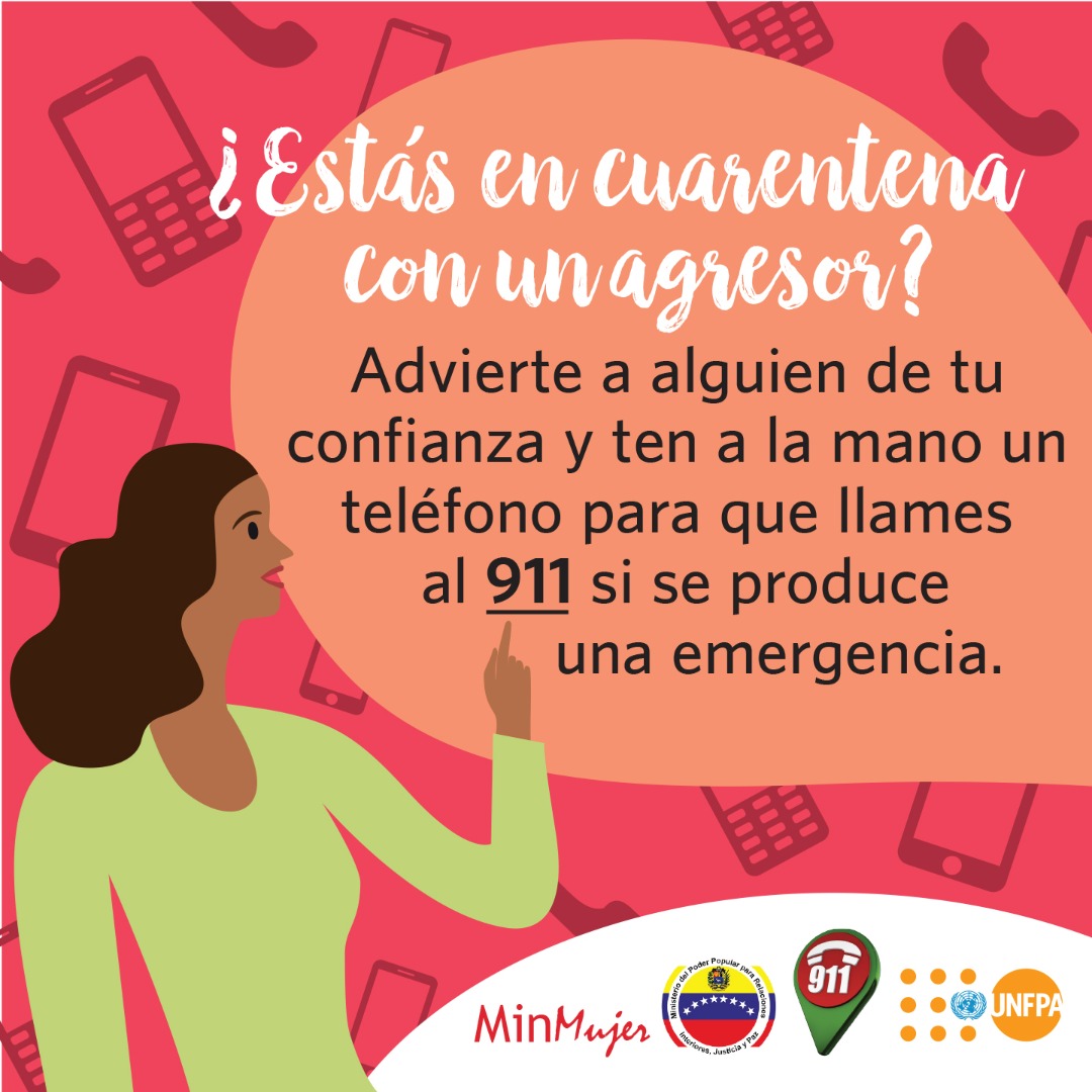 mippci_ven's tweet photo. 🗣️¡𝐄𝐒 𝐂𝐎𝐍𝐓𝐈𝐆𝐎! ✍️🇻🇪
Recuerda que no estás sola...
Si en medio de la contingencia que atravesamos por el coronavirus convives con un agresor debes informar a alguien de confianza para que esté alerta.
#MáximaProtecciónSocial https://t.co/4Dnxlxl5hH