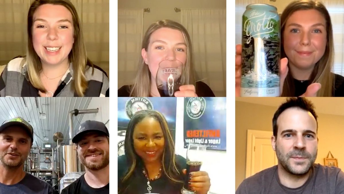 CraftdCompany's tweet photo. We’ve hosted 60+ Virtual #BeersWithTheBrewers tastings since the start of the pandemic. Over the holidays, we’re putting the pause on Instagram tastings to focus on #PrivateVirtualTastings. 

If your company wants to virtually connect &amp; celebrate, visit https://t.co/h5sIUcIt6B! https://t.co/5znjYzcRnA