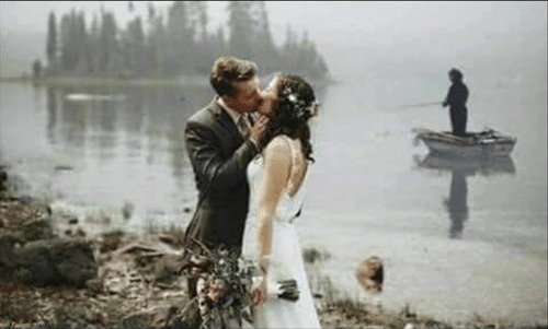 Happiest day of my life (That's me in the background)...