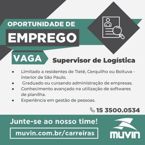 MuvinSports's tweet photo. Estamos com vagas abertas para o cargo de Supervisor de Logística. Faça parte da nossa equipe! 😄👍
Os interessados devem cadastrar seu currículo no nosso site. https://t.co/tZDmc9CTa7