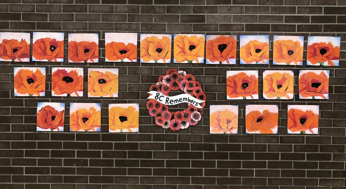 8Cruickshanks's tweet photo. 8C remembers! Lest we forget. Amazing art - in honour of all of those who fought for our wonderful country and freedom. @AVG_Griffins https://t.co/kC0EQpfwAZ