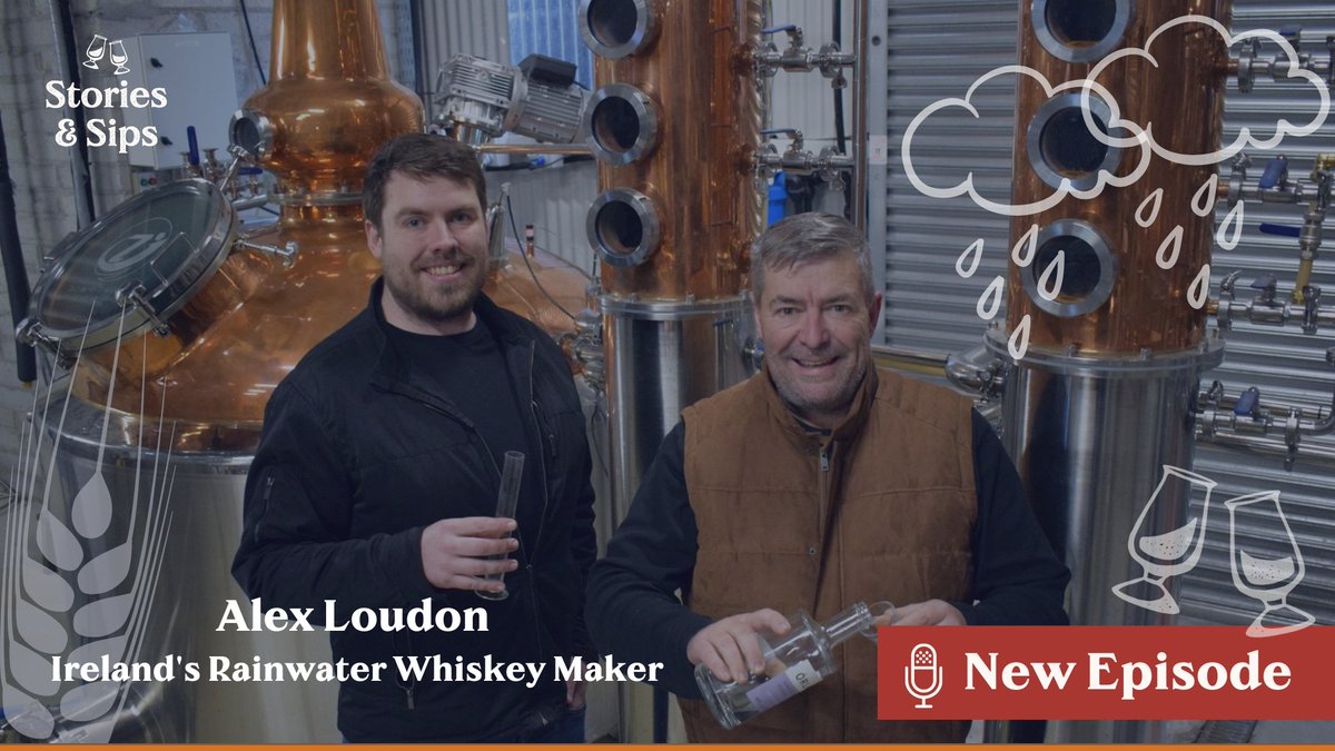 storiesandsips's tweet photo. This week on the @storiesandsips podcast, we're joined by @LoudonAlex from @GlendreeDistil.

Did you know it was possible to turn rain into whiskey? 

Find out how on our new episode, with Alex from Glendree Distillery on https://t.co/ojp9iRN4HK or wherever you get your podcasts https://t.co/O3eD2ZXoUg