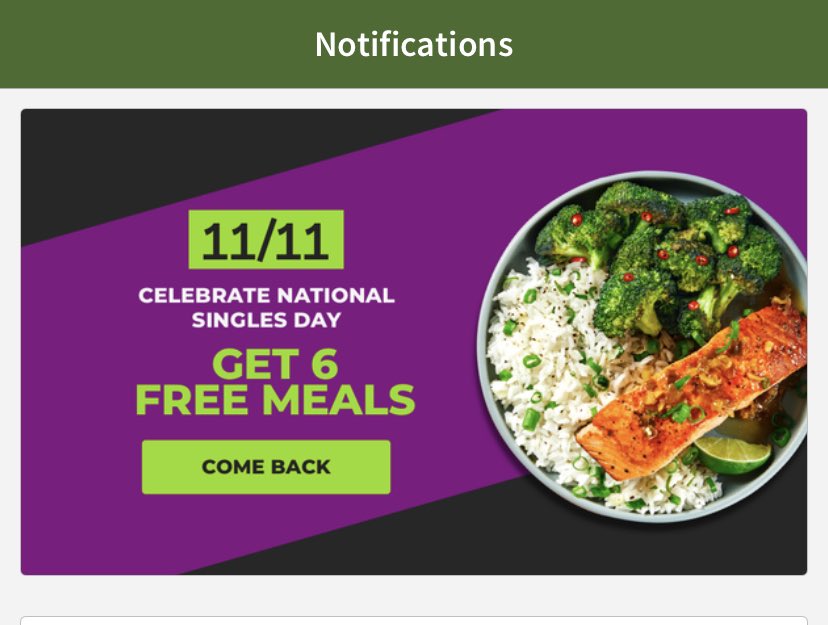 life_email's tweet photo. Oooops.... Email from HelloFresh says 7 Free Meals, check the app, when I go to the App, it says 6.  A great example of testing the end to end user experience. #EmailMarketing #marketing #ux https://t.co/QeFyxHcqKR