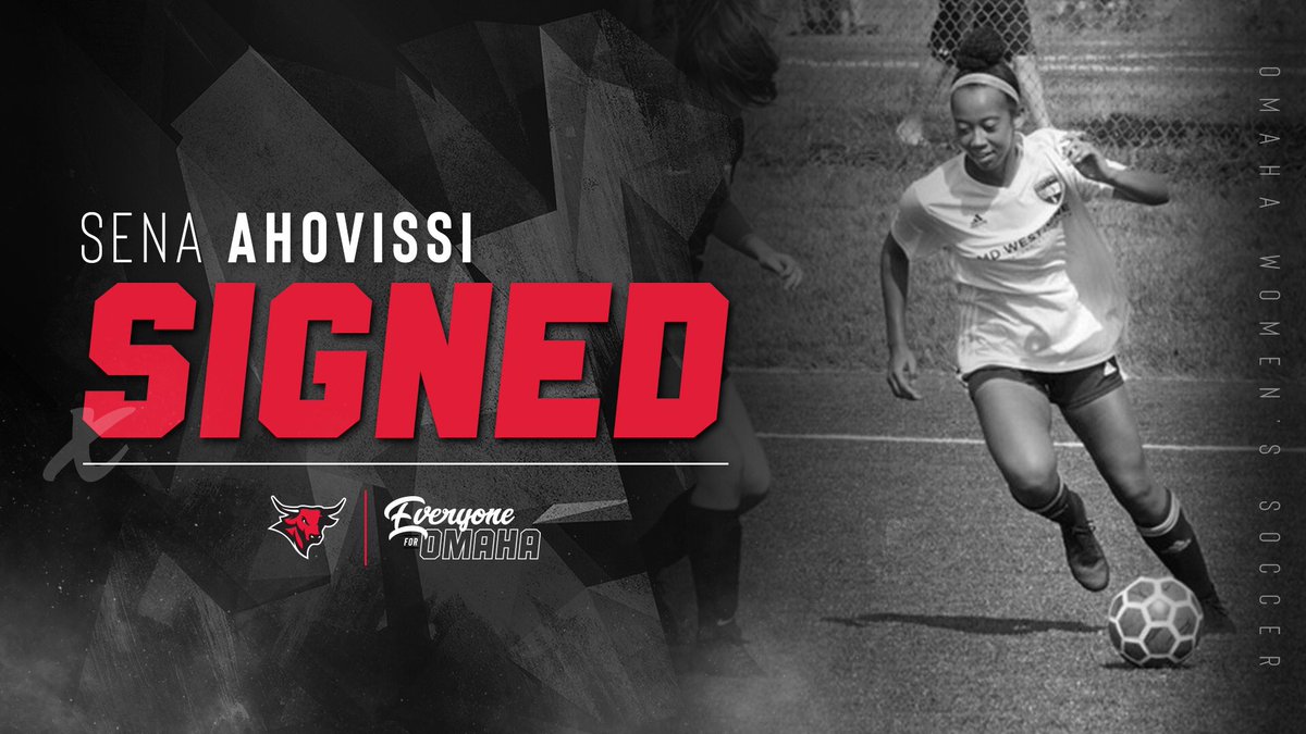 OmahaWSOC's tweet photo. Signed. Sealed. Delivered. 

Sena Ahovissi is staying home and playing for Omaha! ⚽️⚫️🔴

#EveryoneForOmaha | #OmahaWSOC https://t.co/1y3fbHWNqL