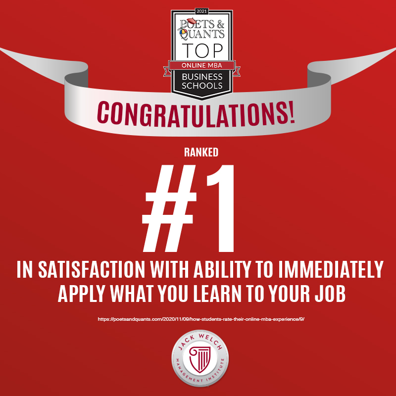 CEOpapers's tweet photo. JackWelchMBA: Poets and Quants ranked JWMI #1 in the ability to apply your learnings to your job. Congratulations to all our students who study hard, work hard, and win hard! #winning
https://t.co/s7u7C90z3j https://t.co/sgOVEF4tzH