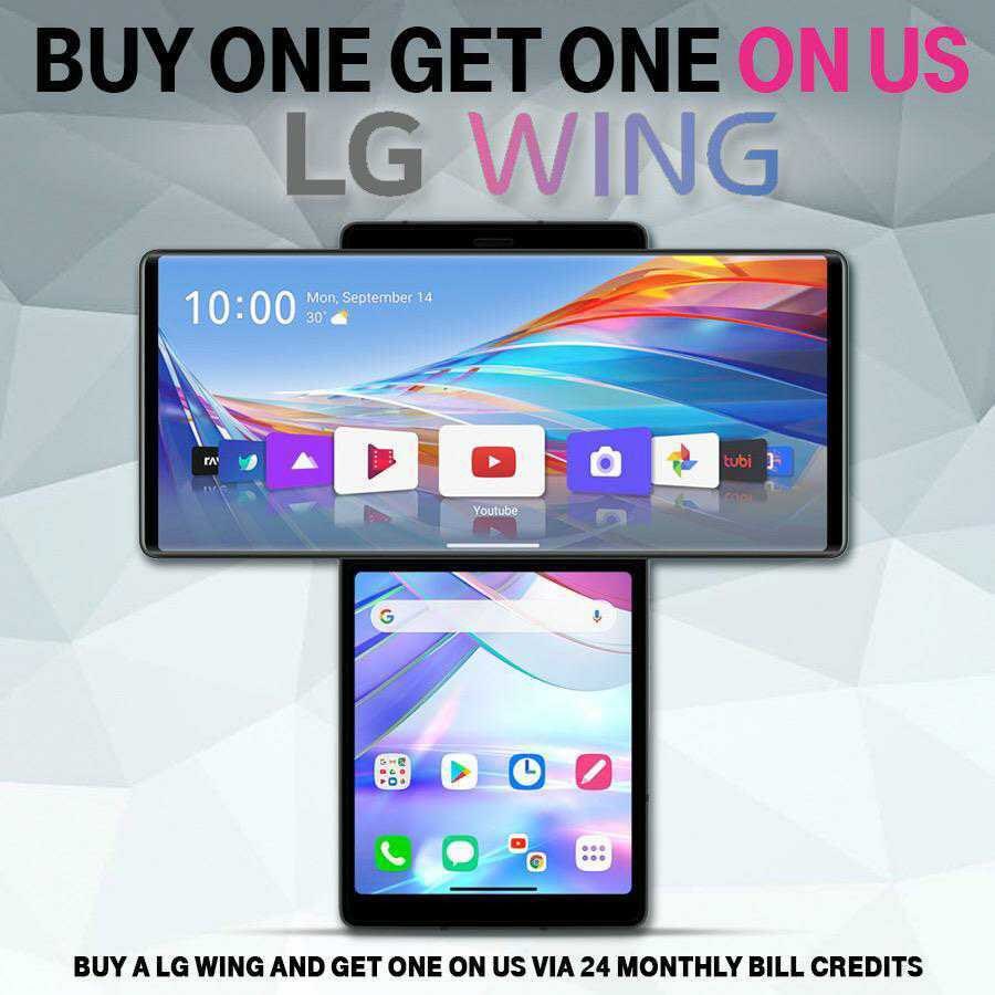 Introducing the NEW #LGWing ! Unique innovative
design, Gimbal Motion Camera and a Long lasting
Battery for daily use! Come check out this amazing
phone! What are you waiting for? Visit me at Canning Blvd-Fall River #NEROCKS <a href="/ScottWalz439/">Scott Walz</a>
<a href="/TyTyKim001/">TY Kim</a> <a href="/AndrewCanales10/">Andrew Canales</a>