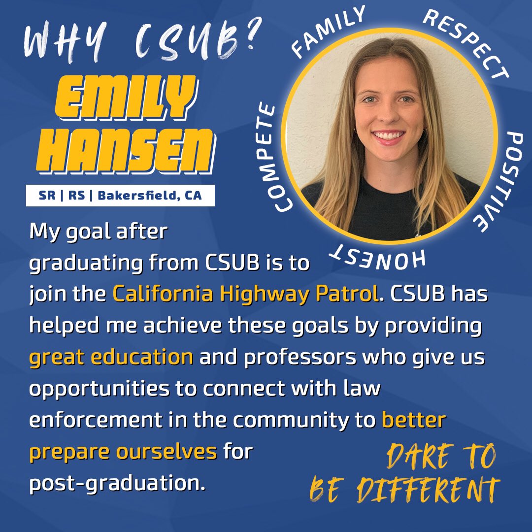 CSUB_Volleyball's tweet photo. @emmyhansen7 has been here for 4 years. Here is what she tells us about how CSUB has helped her achieve her goals
#darettobedifferent #whycsub https://t.co/RUJHvsdO0F