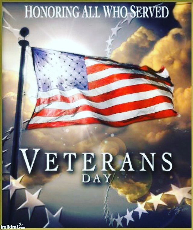 Happy Veterans Day to all of our nation’s beloved hero’s! Thank you for all that you have done and continue to do for our country!