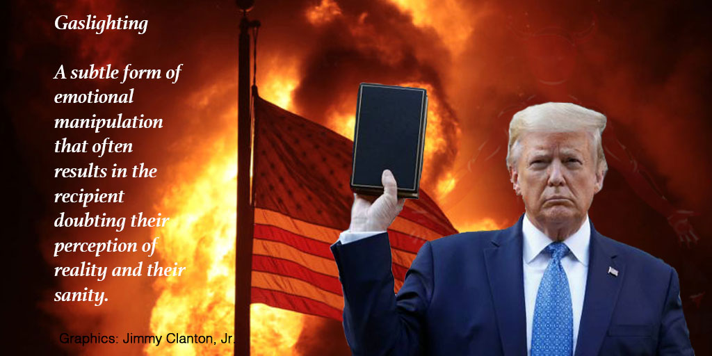 JimmyClanton_Jr's tweet photo. This simple subtle wile of gaslighting can tumble a nation from within. We're moving into a grander form of leadership, one which requires leaders to be able to stand against the wiles of ill intents. (Eph 6:11) https://t.co/ulIHuTqCcT