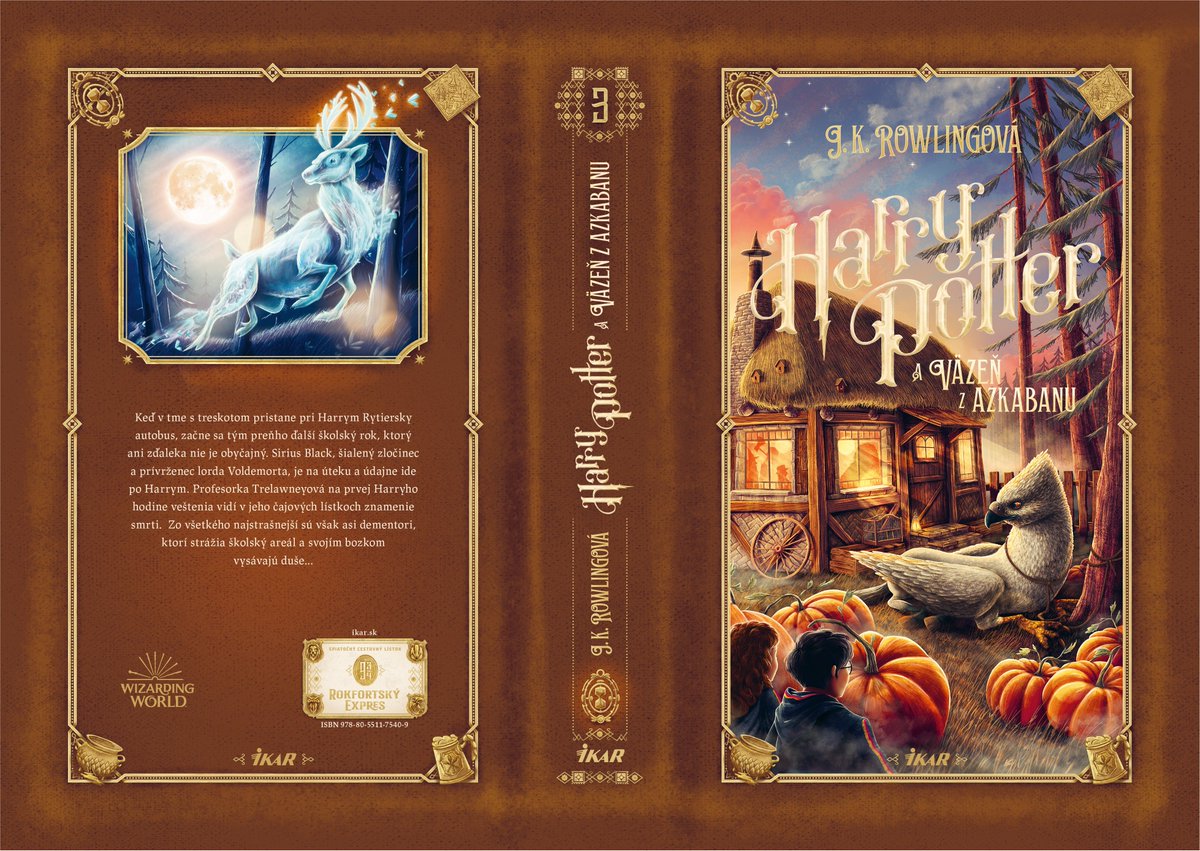 wizardingworld's tweet image. The Harry Potter series is celebrating its 20th year since first being published in Slovakia, and is doing so in style! Take a look at these stunning new covers designed to commemorate the anniversary. Designed by illustrator and fan Adrián Macho. 
wizarding.world/6003HDJQd