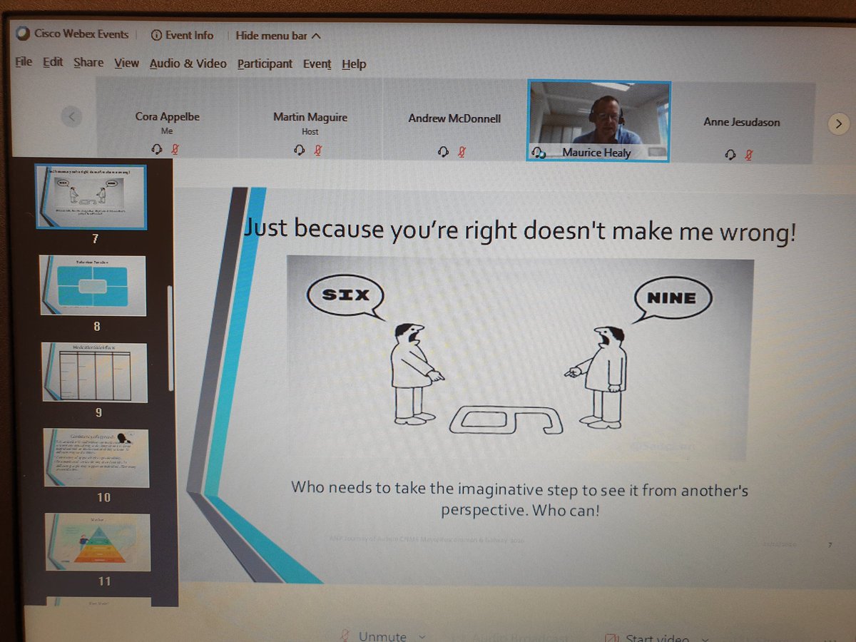 AppelbeCora's tweet photo. Looking at things from others perspective...an important message from Maurice Healy rANP. Thank you for your fantastic presentation #journeyofautism2020 @scnn2020 @tanyakingnurse @lieabh @Education_Ire @MyEDF @MaireadL2 @JUidhir @MarissaBMcC @CNMEMayoRos @CNMEGalway https://t.co/UvFSDqK6qc