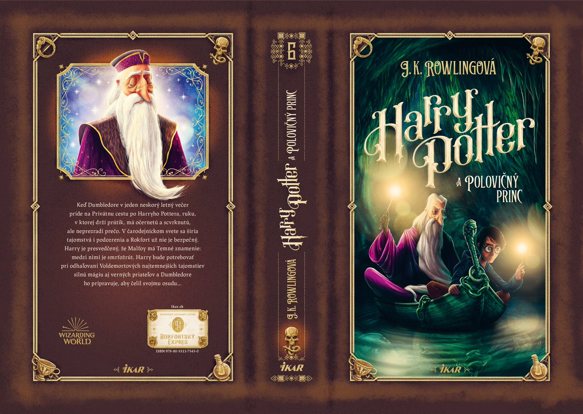 wizardingworld's tweet image. The Harry Potter series is celebrating its 20th year since first being published in Slovakia, and is doing so in style! Take a look at these stunning new covers designed to commemorate the anniversary. Designed by illustrator and fan Adrián Macho. 
wizarding.world/6003HDJQd
