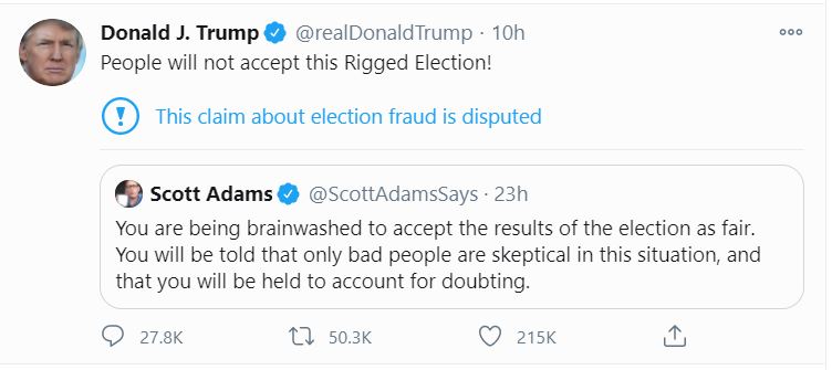 I am not completely dismissing the idea that Trump's rhetoric can be inflammatory (it is one of his known faults). He has been loud and often obnoxious his entire presidency; he doesn't have a socially accepted filter. That does not equate with undermining democracy.