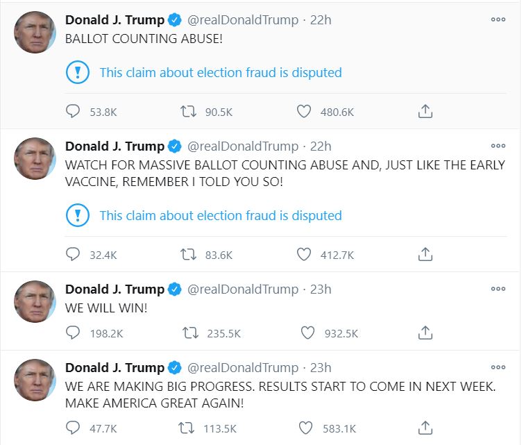 I am not completely dismissing the idea that Trump's rhetoric can be inflammatory (it is one of his known faults). He has been loud and often obnoxious his entire presidency; he doesn't have a socially accepted filter. That does not equate with undermining democracy.