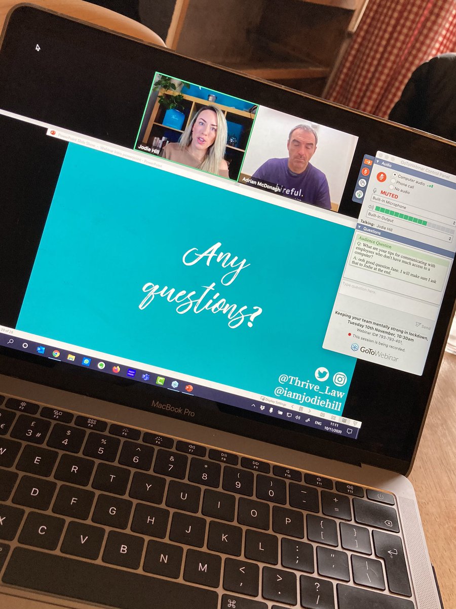 Yesterday’s webinar with <a href="/hireful/">hireful</a> <a href="/adrianmcdonagh/">Adrian Mcdonagh</a> <a href="/iamjodiehill/">Jodie Hill</a> 

“Keeping your team mentally strong in lock down 🔐”

Take home message: Be kind 🌻