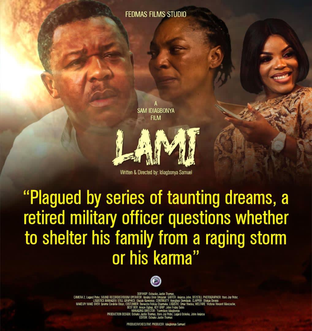 FedmasStudios's tweet photo. LAMI!!!!
โPlagued by a series of taunting dreams, a retired military officer questions whether to shelter his family from a raging storm or his karmaโ
A Sam Idiagbonya Film
Coming Soon
#FedmasFilms #ASamIdiagbonyaFilm #LAMI #FedmasFilmsStudios #TinaMba #FrancisDuru #EmpressNjamah https://t.co/QuEBH4s0ck