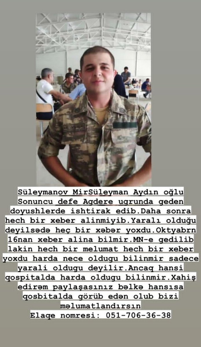 Nerminisyv's tweet photo. Paylaşın xahiş edirəm 😞 Tanışdır və oktyabrın 16 dan bəri xəbər alınmır... https://t.co/fyEWGH5kd2
