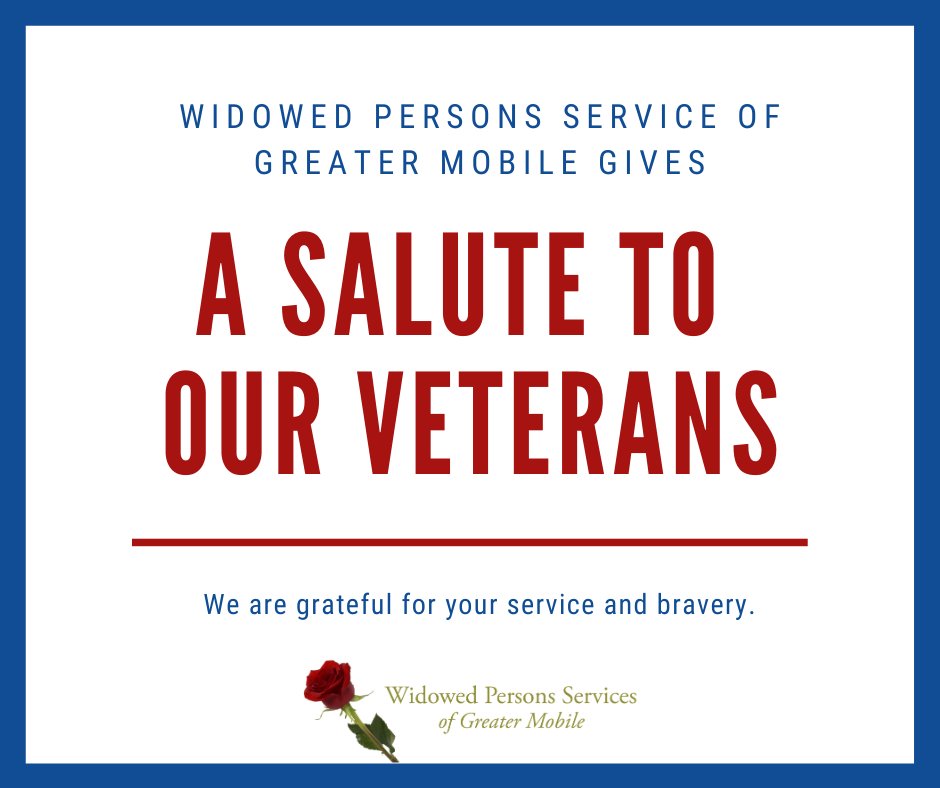 WidowedPersonAL's tweet photo. To all the veterans out there… we salute you! Thank you for your service and sacrifice!
#VeteransDay #WPS #ThankYou https://t.co/r00TlSleiK