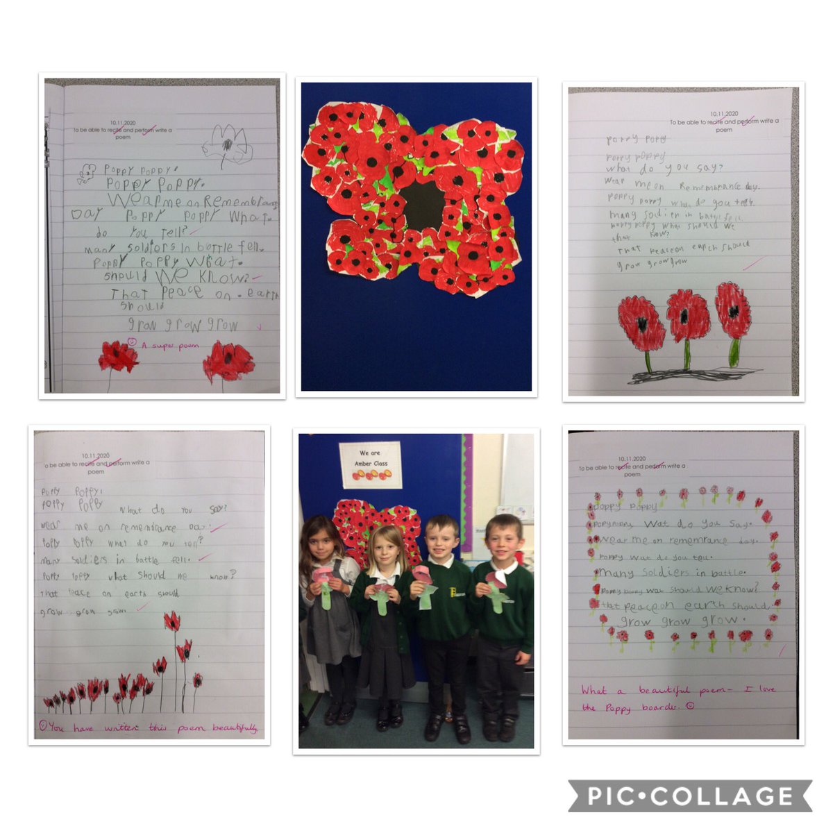 TickfordPark's tweet photo. For Remembrance Day, in year 1 we observed a one minute silence, wrote poetry and created beautiful artwork.#TP4PSHE https://t.co/Bhp8d1rNMP