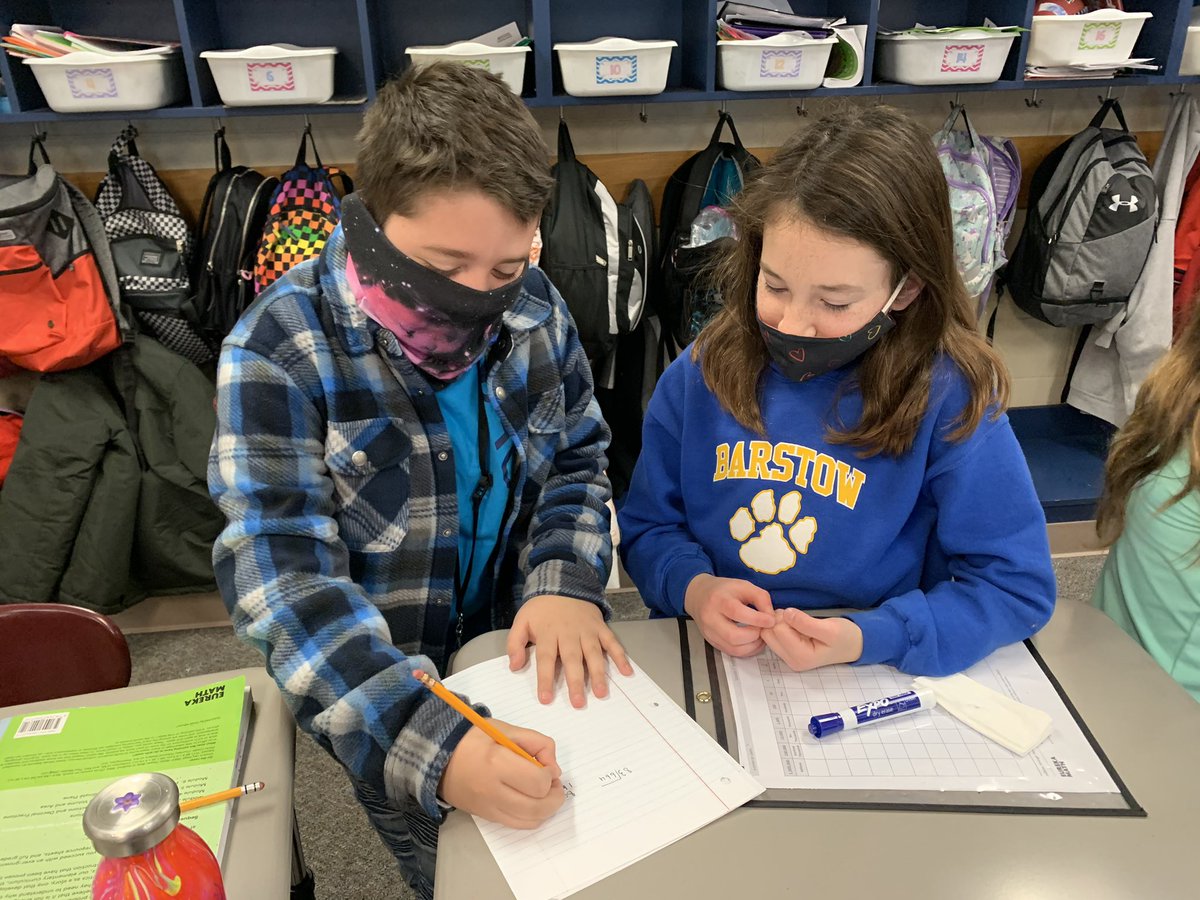 4AHeusner's tweet photo. Working on some division this morning! @HeusnerPride https://t.co/UdYZuAWCX1