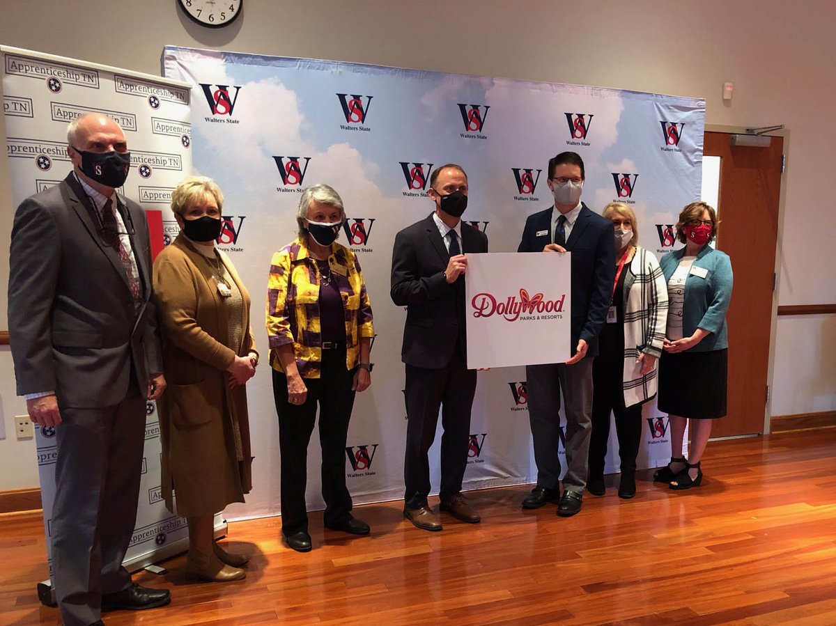 WaltersState's tweet photo. BREAKING: Walters State, @Dollywood and @Jobs4_TN have announced a unique apprenticeship. Details to follow! https://t.co/CWse8WfcgX