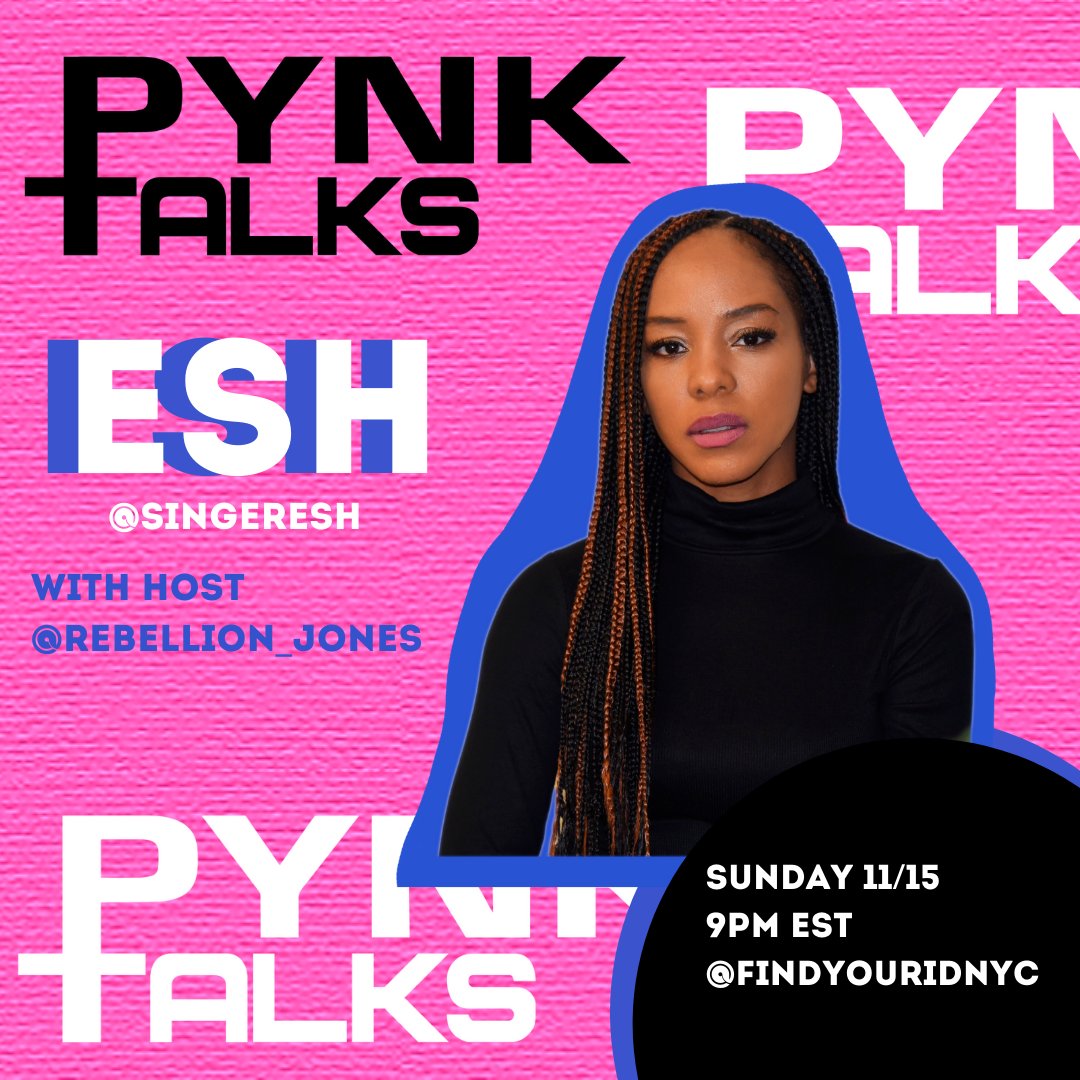 EshThesinger's tweet photo. Catch me Sunday, November 15th @ 9PM EST for a IG Livestream interview and performance with @findyouridnyc 

I'll be brining the good vibes + sharing tips on music wellness and finding your voice within the music industry. 

Tune in &amp; tag a friend 🎼 https://t.co/zu1chqJyBW