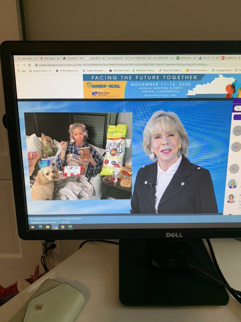 Kentucky_CARE's tweet photo. Our opening keynote speaker, Linda Larsen, is teaching us how to stay right side up when everything is upside down. A very relevant topic with our #LTCheroes right now.
#KAHCFgoesvirtual https://t.co/INnUbS2cZV