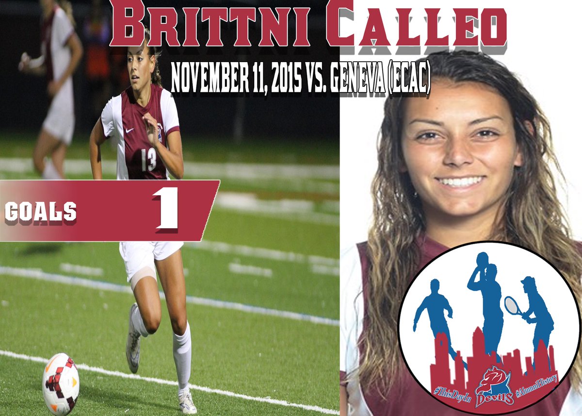 FDUDevils's tweet photo. 2️⃣0️⃣1️⃣5️⃣ in #AlumniHistory @FDUAlumni and current @FDUWSOC Assistant Coach Brittni Calleo ‘16 shined in ECAC Tournament action 

#HeatsRising🔥| #HornsUp🤘 https://t.co/2ZdydzKOK3