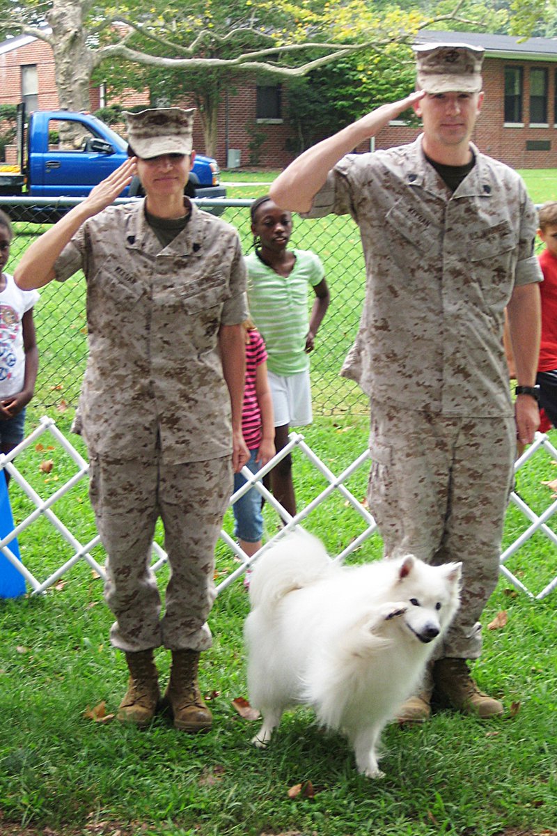 Happy Veterans Day! Please make sure to thank those who have served their country honorably. We always did, just like Big Bro Atka here in this famous photo from years ago, saluting alongside 2 Marines at <a href="/jointbasemdl/">JointBaseMDL</a> after one of our shows there! #VeteransDay #SaluteToService