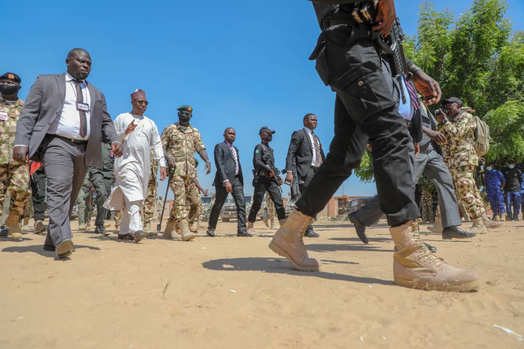 King_Nazbee's tweet photo. Boko Haram: @ProfZulum approves 100 motorcycles for army’s remote operations 

... Commissions 400 CJTF as soldiers
... Launches 4th round of army's wanted terrorist 

#ReadMore 👇 
https://t.co/5SiuPLVt7o https://t.co/YwfWyaJKTd