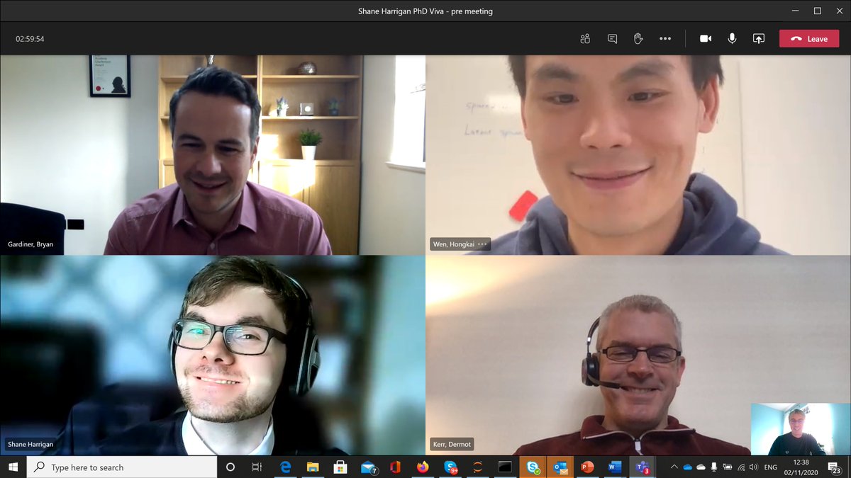 UlsterUniPhD's tweet photo. Congratulations Shane Harrigan who passed his viva! Congratulations also to supervisors Prof Sonya Coleman, Dr Pratheepan Yogarajah, @dermotk and External Prof Zheng Fant. Thanks to Chair Prof Damien Coyle, internal examiner Dr Bryan Gardiner and external examiner Dr Hongkai Wen. https://t.co/5Fs0H7nTGd