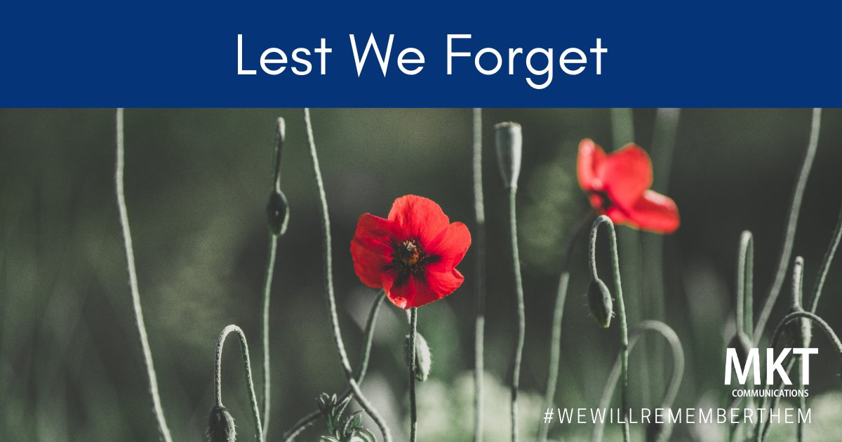 We promise to remember the sacrifices they made to keep us safe and free.
#MKTCommunications #wewillrememberthem #remembranceday2020 #thankyou
