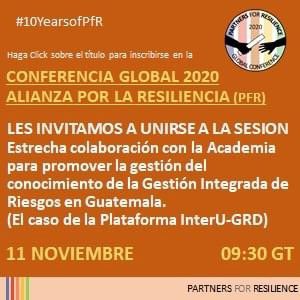 PfRglobal's tweet photo. About to start: last round of sessions of #PfRGlobalConference, celebrating 10yearsofPfR among others with team Guatemala on working together with universities.
You can still join us: https://t.co/vVUXmPdPq9 https://t.co/zgU9xPpeGO