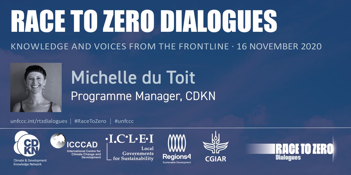 cdknetwork's tweet photo. Join @mdutoit74 of @cdknetwork at #RacetoZero dialogue event-Building a Climate Resilient &amp; Just Future for all: knowledge &amp; voices from the frontline.

🗒️ 16 Nov
⏳ 7:00-9:00 GMT

w/@ICCCAD @ICLEIAfrica @Regions4SD @CGIAR and @topnigel 

Register: https://t.co/ffBhvjEXHn https://t.co/2XrRFKh0TT